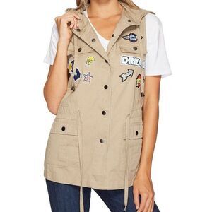 Romeo & Juliet Couture Medium Vest with patches -New